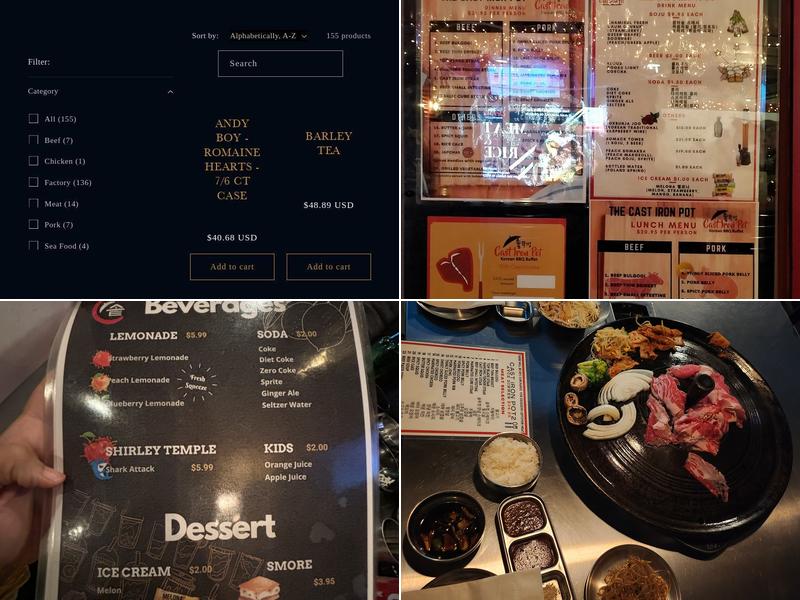 Cast Iron Pot Original Menu