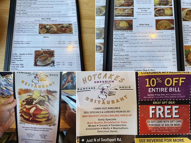 Hotcakes Emporium Pancake House & Restaurant Menu