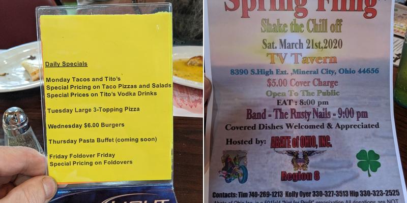 East of Chicago Menu