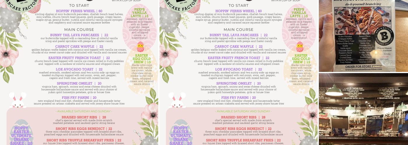 Brownstone Pancake Factory (Edgewater, NJ) Menu