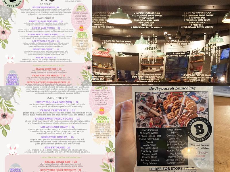Brownstone Pancake Factory (Edgewater, NJ) Menu