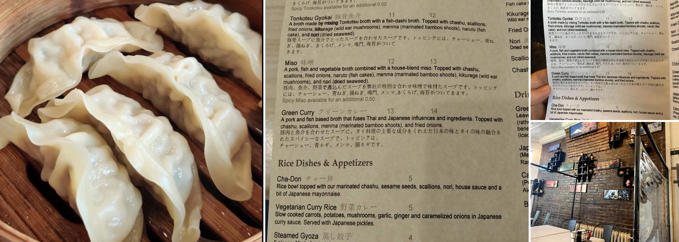 Blackbeard Ramen Menu