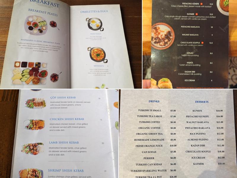 Marmaris Menu