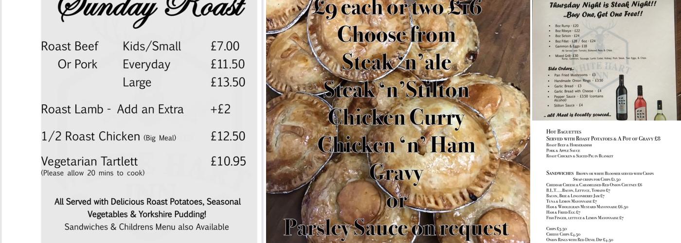 The White Hart Inn Menu