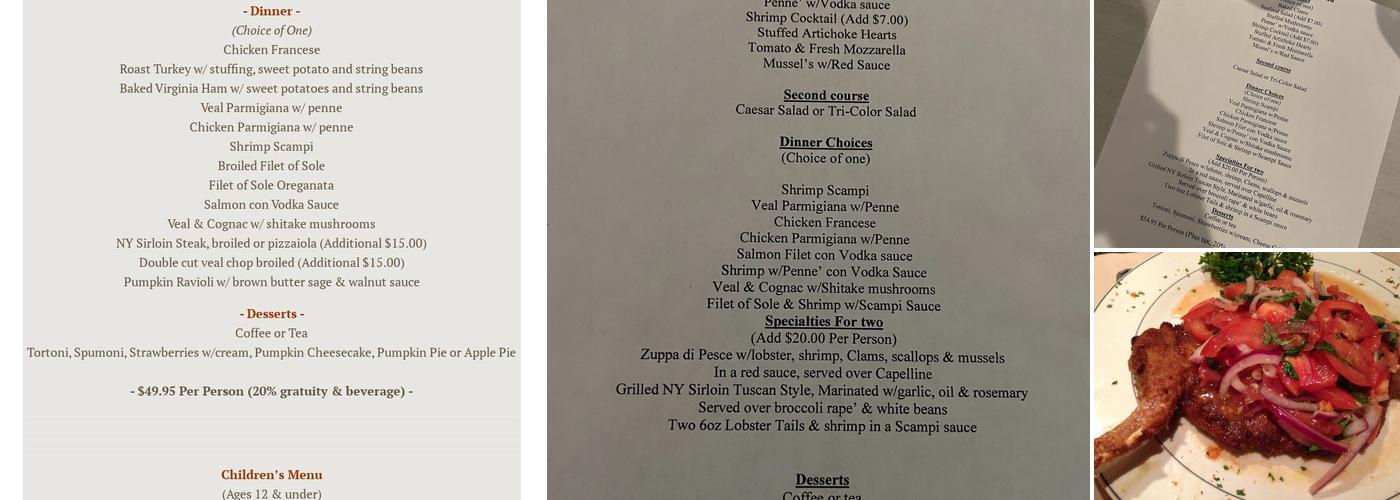 Roberto's Menu