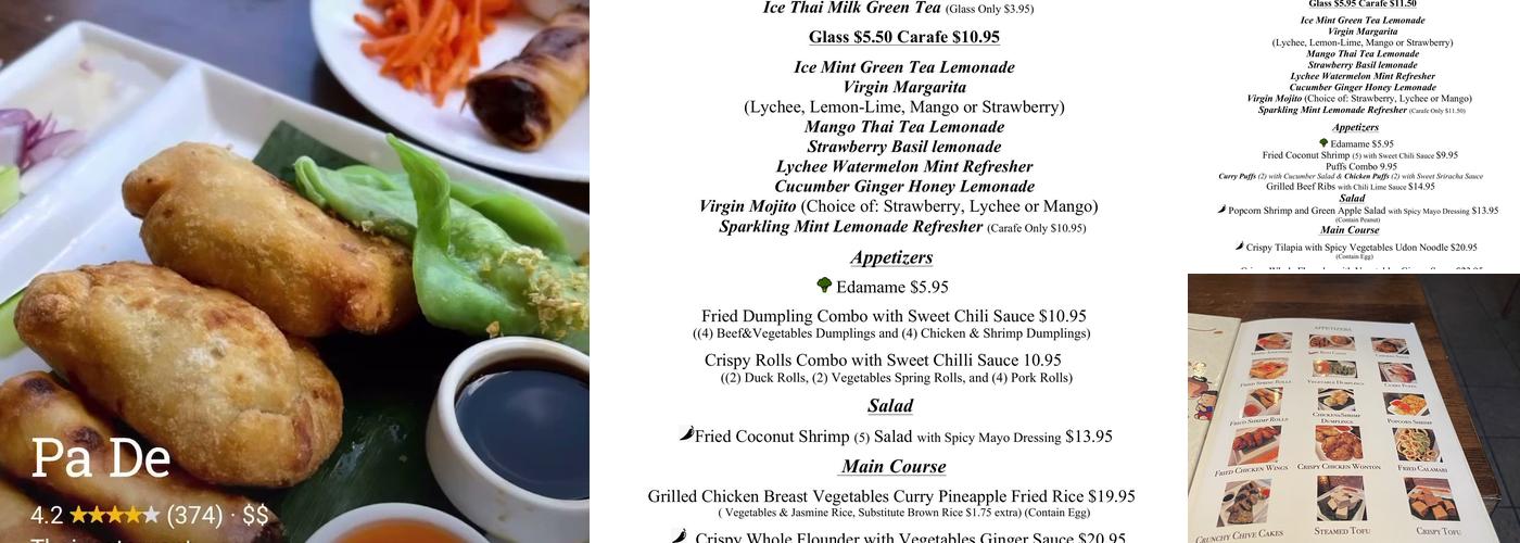 Pa De Menu