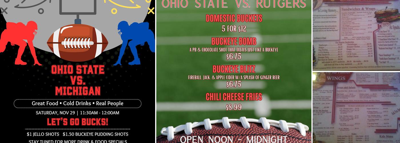 Spuds Corner Menu
