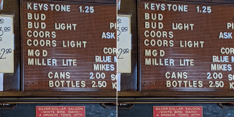 Silver Dollar Bar Menu