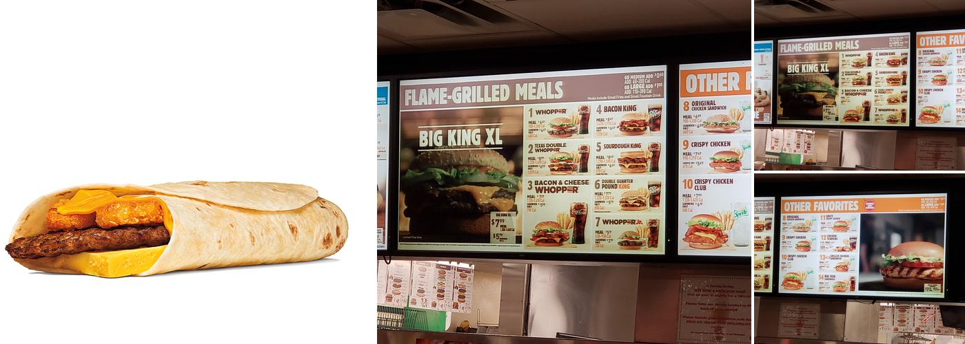 Burger King Menu