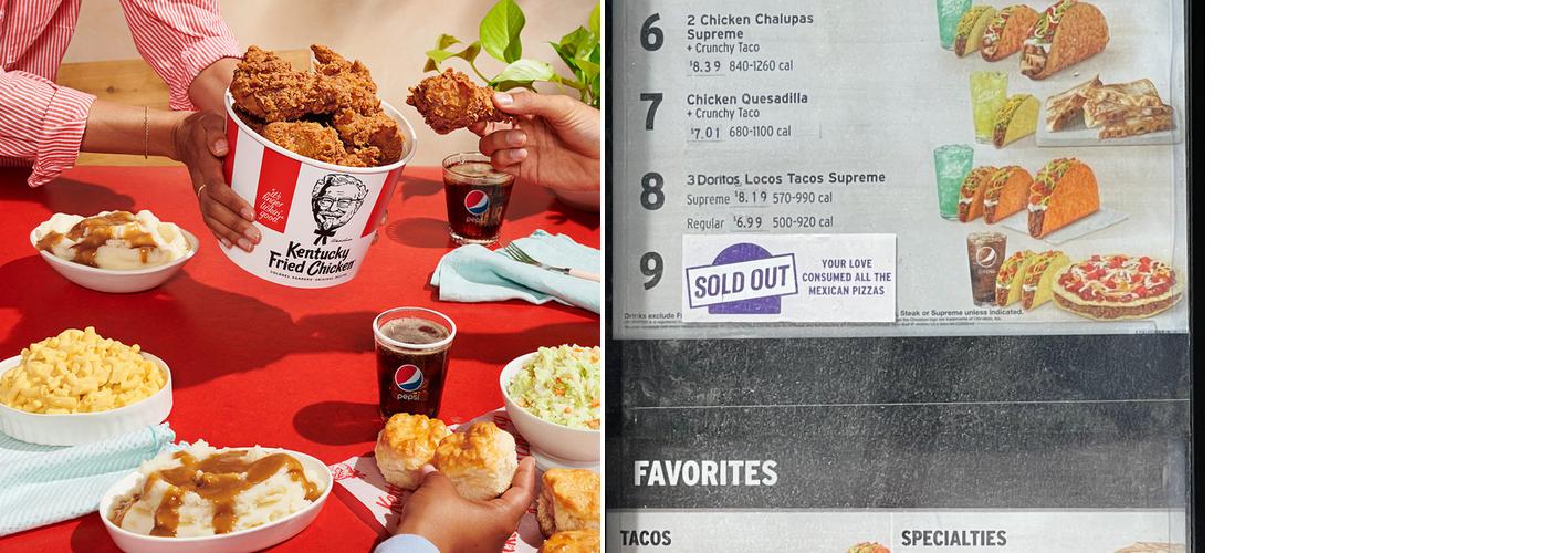 KFC Menu