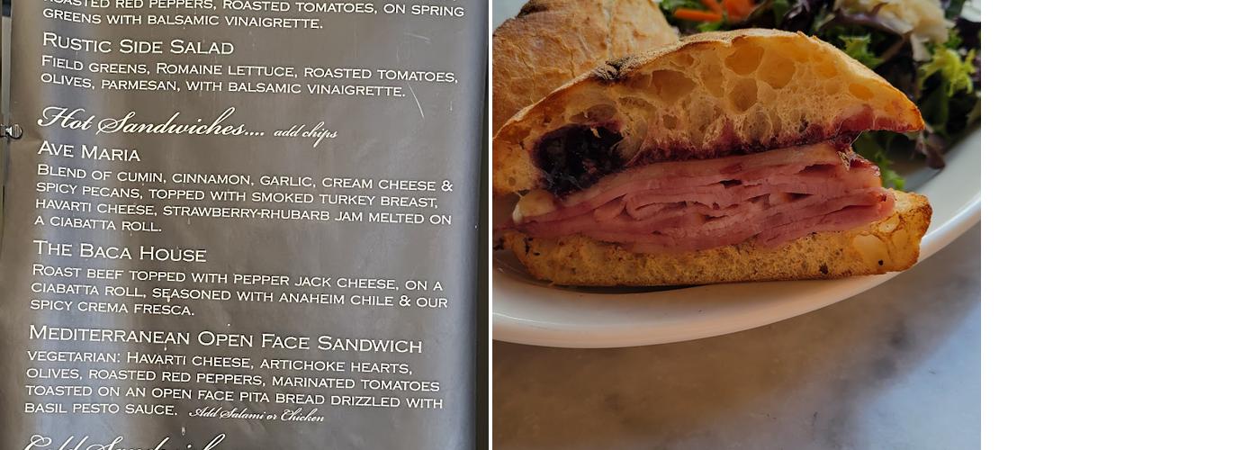 The Cafe Menu