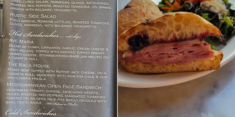 The Cafe Menu