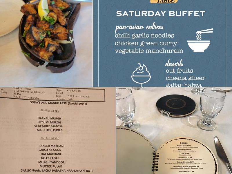 Chef's Table Menu
