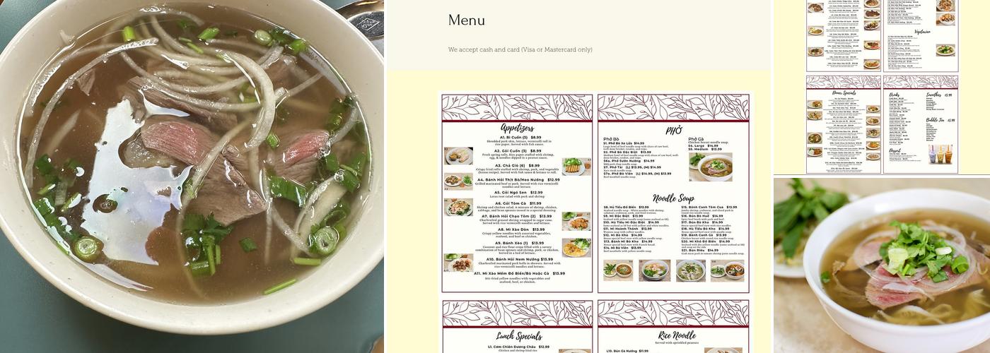 Saigon Restaurant Menu