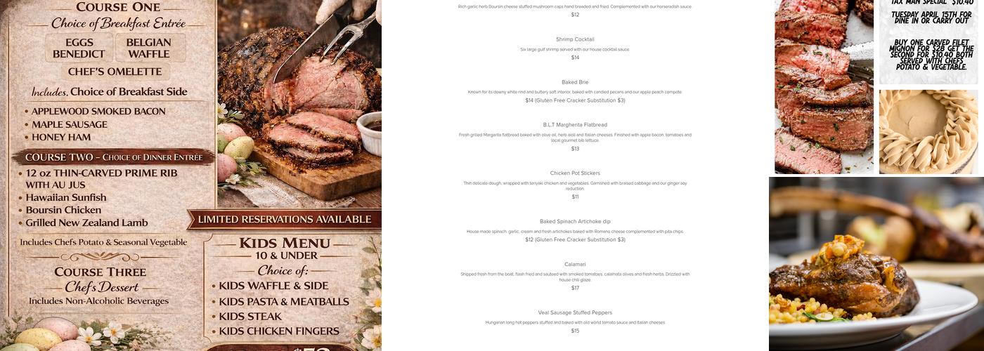 Corkscrew Saloon Menu