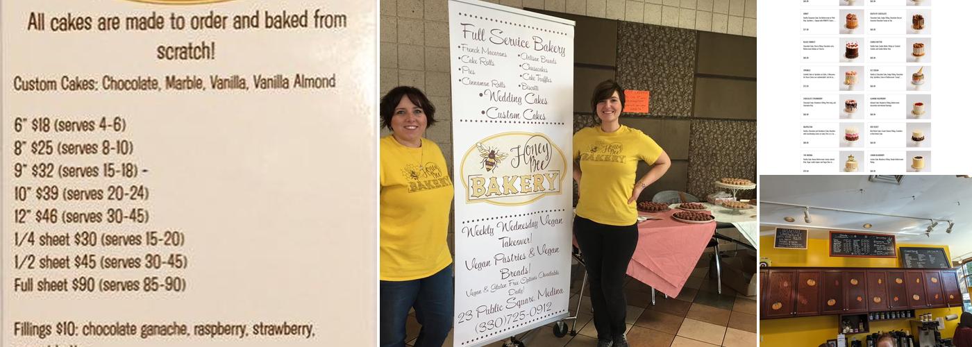 The Honey Bee Bakery Menu