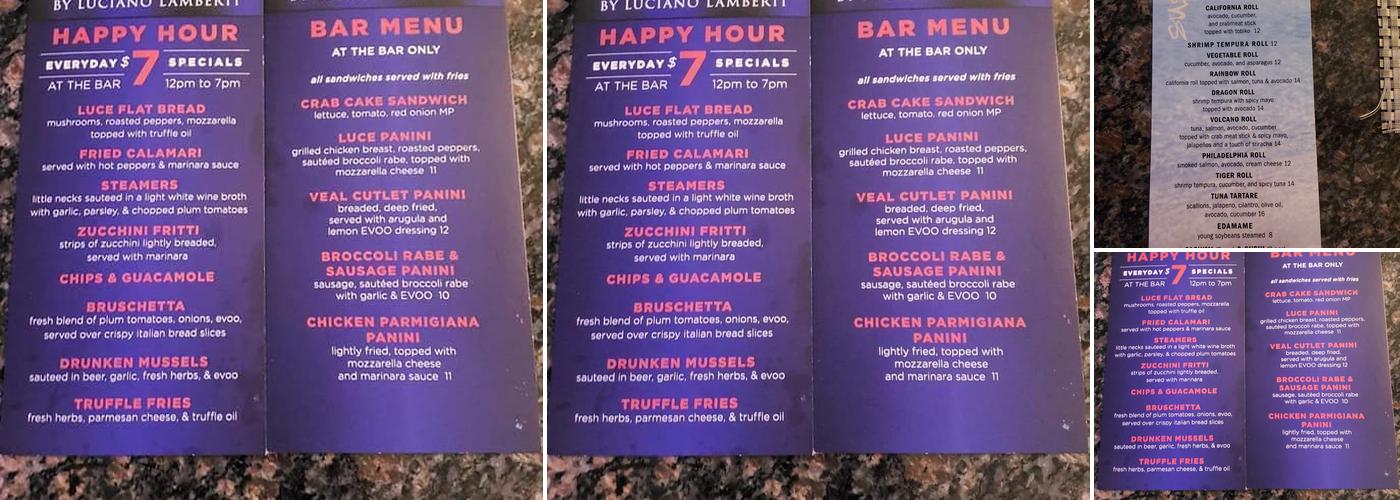 Luce Menu