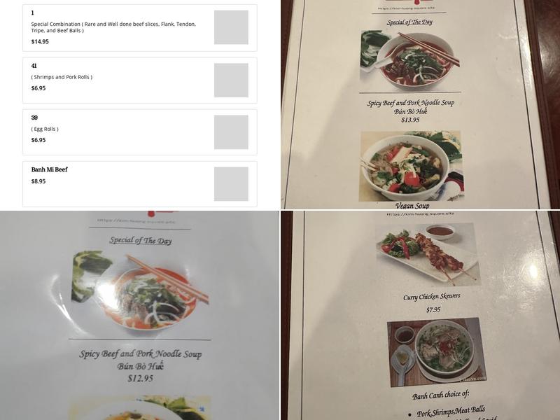 Kim Huong | Vietnamese Restaurant Menu