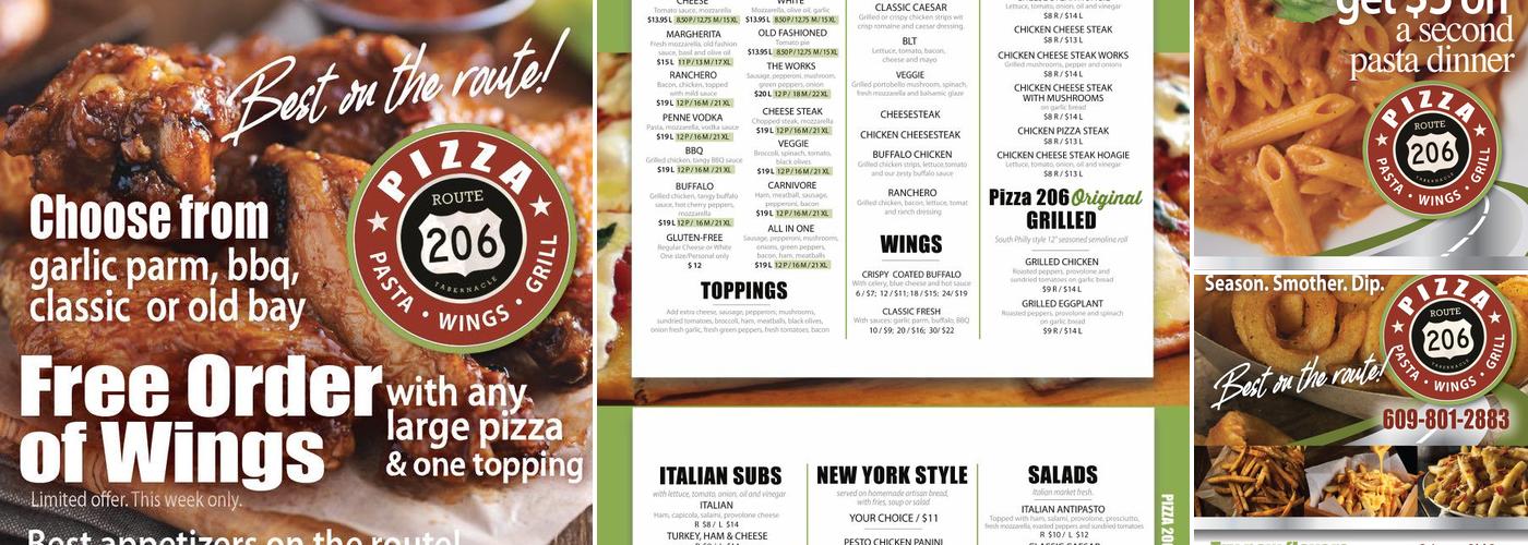 Pizza206 Menu