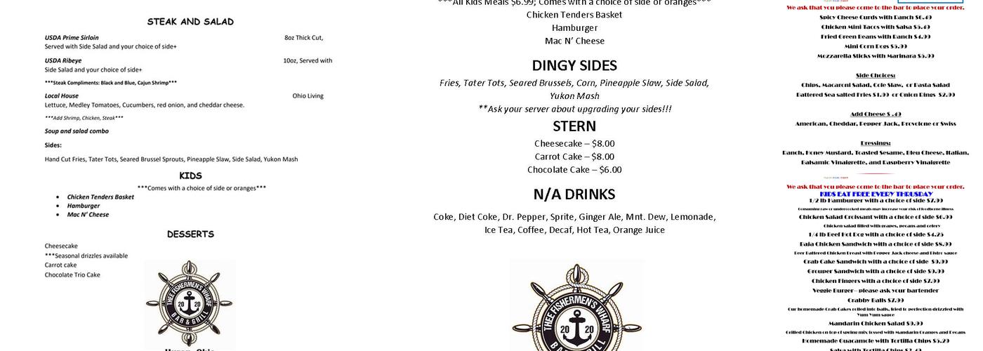 i-5's Bar and Grill/ THEE WHARF Menu