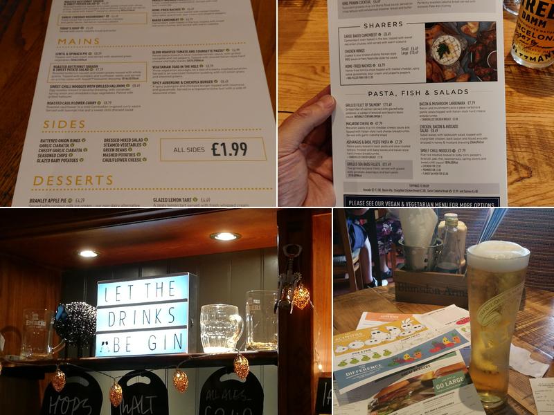 The Blunsdon Arms Menu