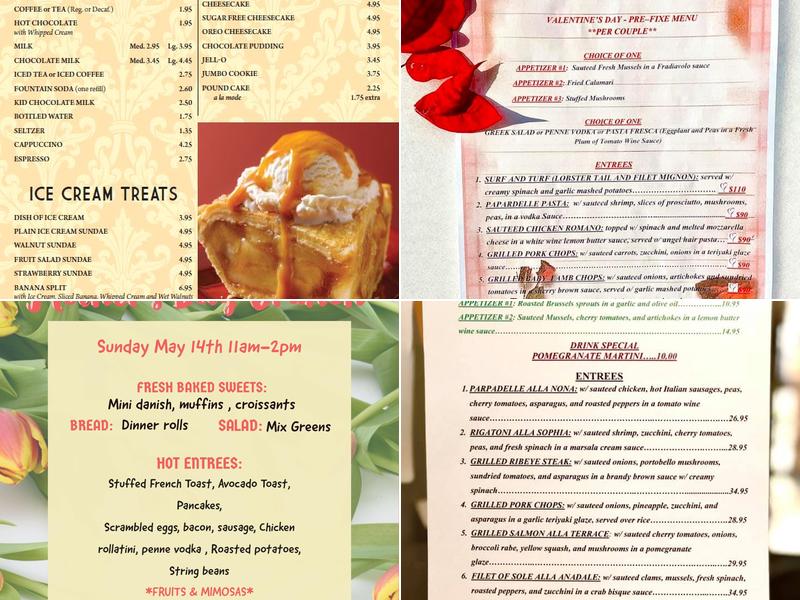 Annadale Terrace Menu