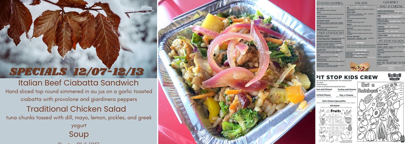 Petty Pit Stop - Sullivan Menu