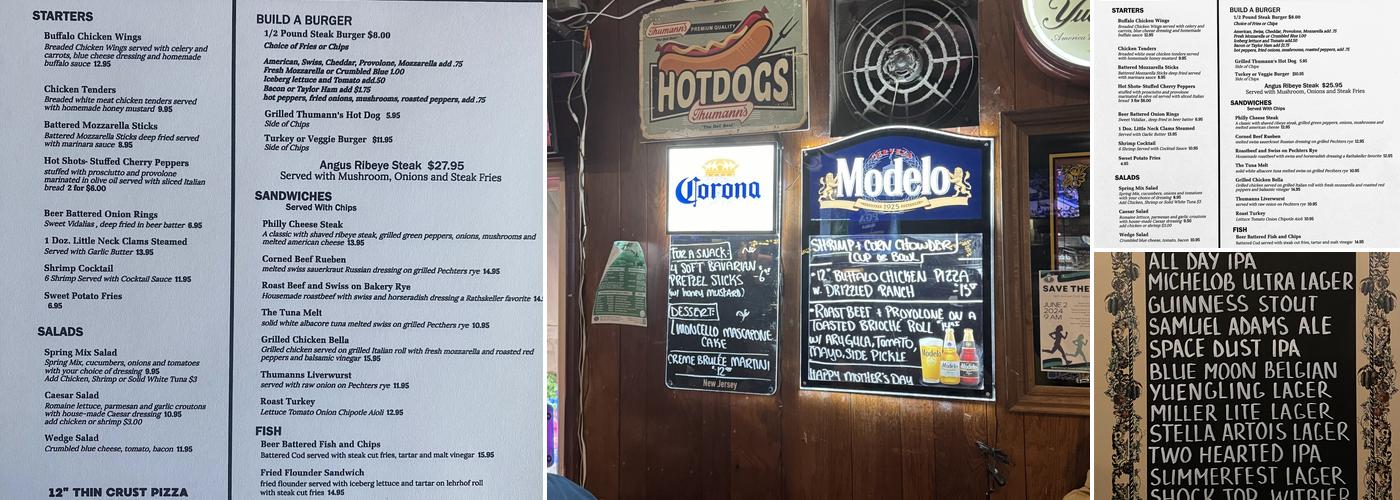 Ye Olde Rathskeller Menu