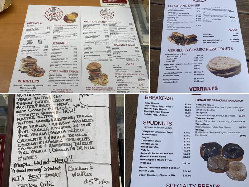 Verrilli's Menu