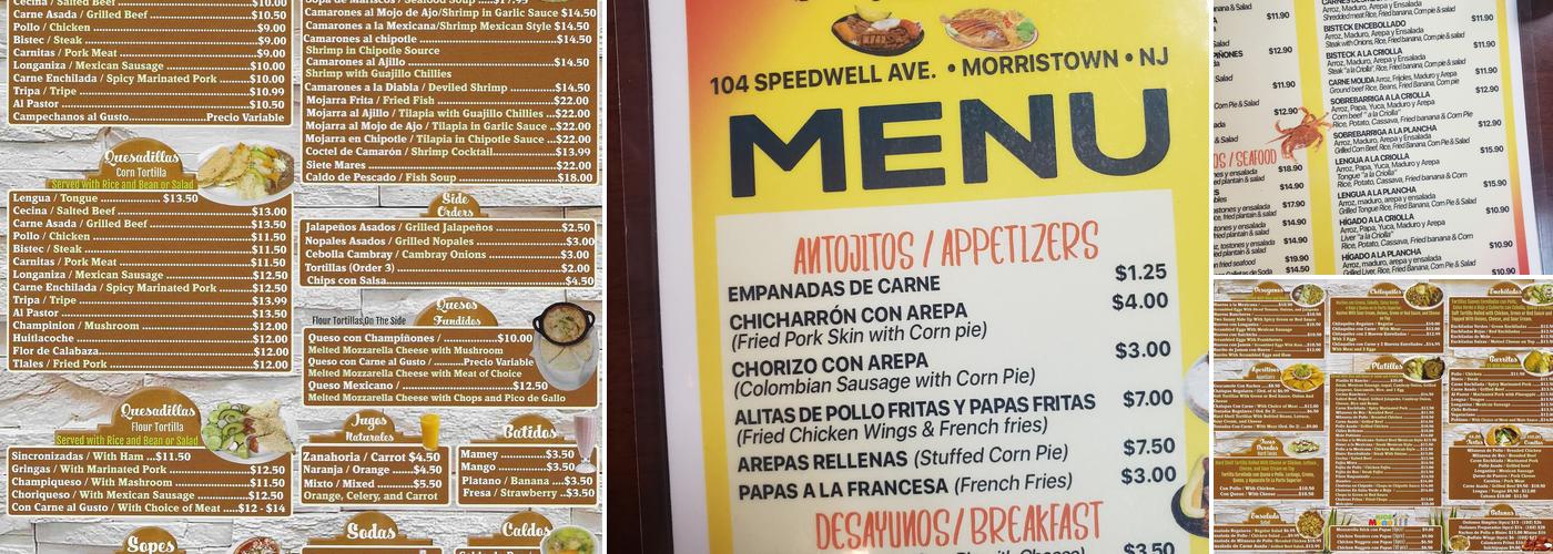 El rancho restaurant Menu