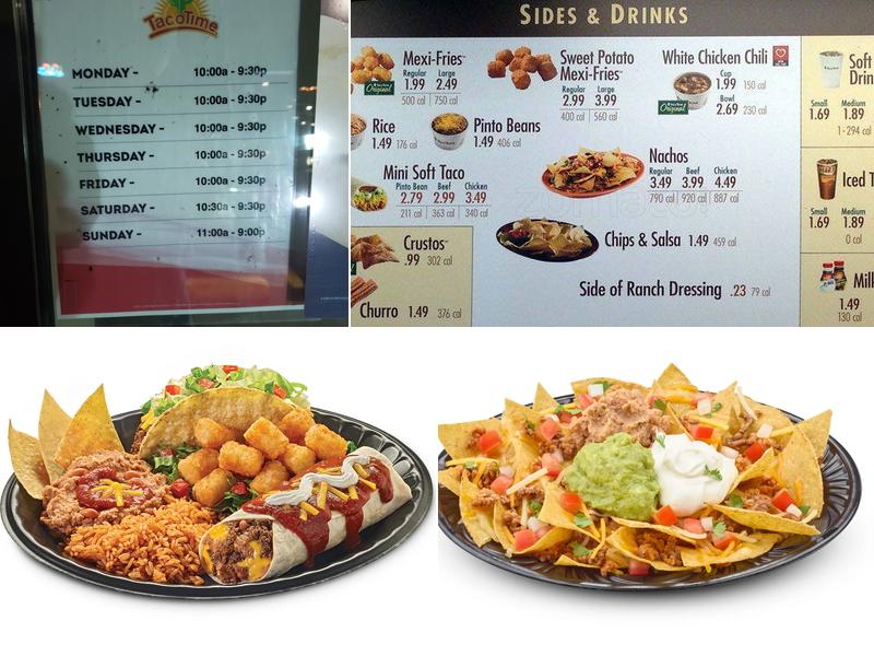 Taco Time Menu