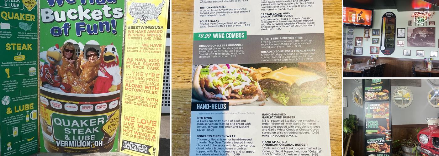Quaker Steak & Lube Menu