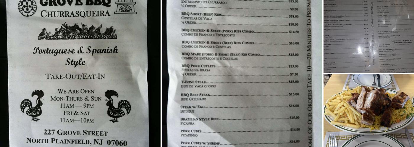 Grove BBQ Menu