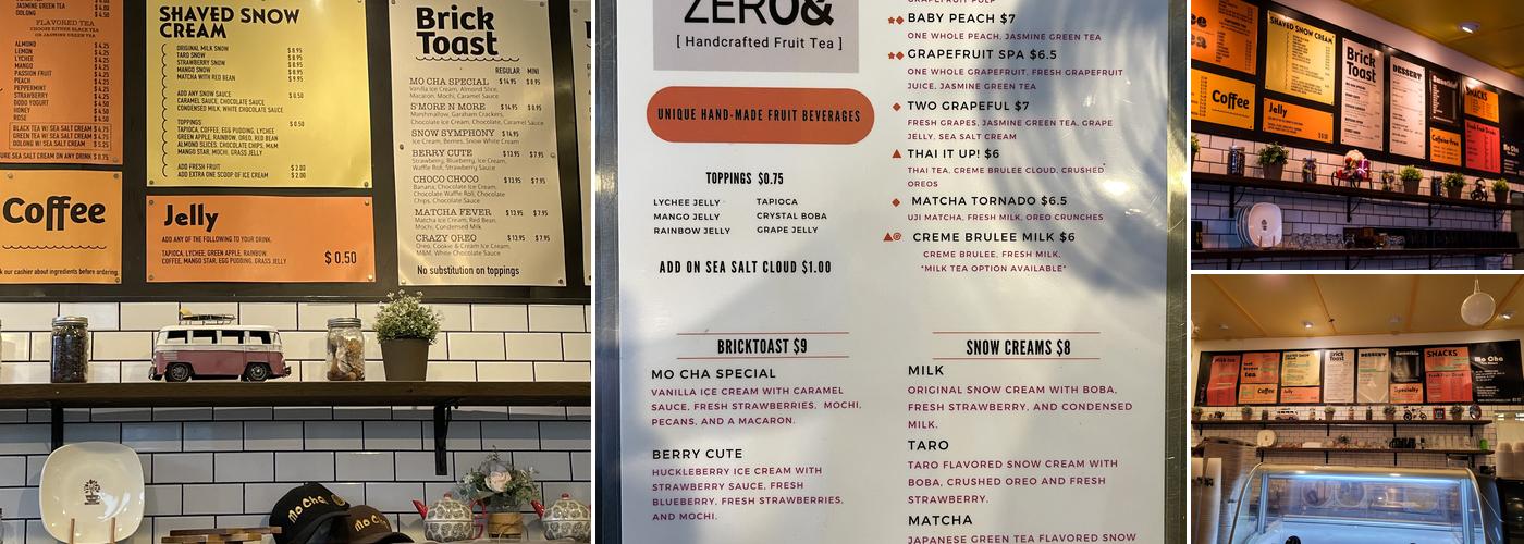 Mo Cha Tea House Menu