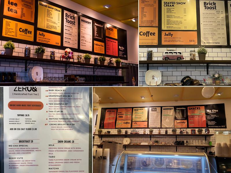 Mo Cha Tea House Menu