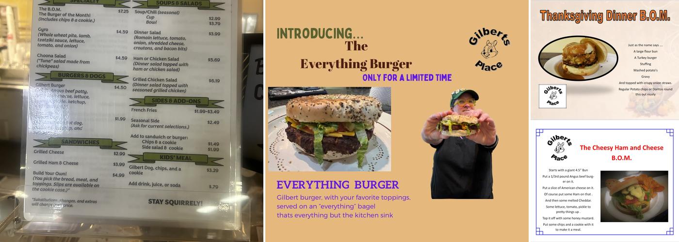 Gilberts Place Menu