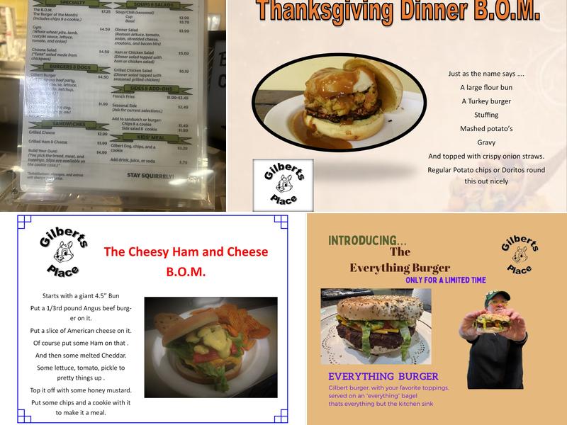Gilberts Place Menu