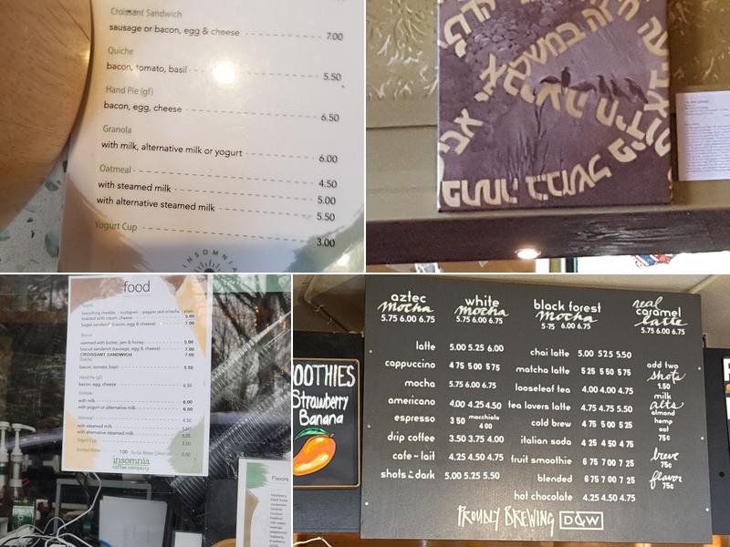 Insomnia Coffee Co - Baseline Menu