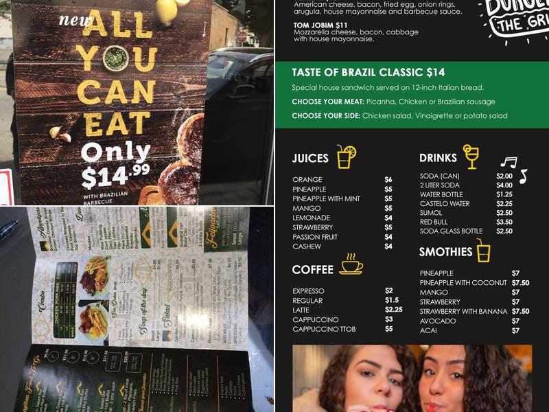 The Taste of Brazil - Hillside Menu