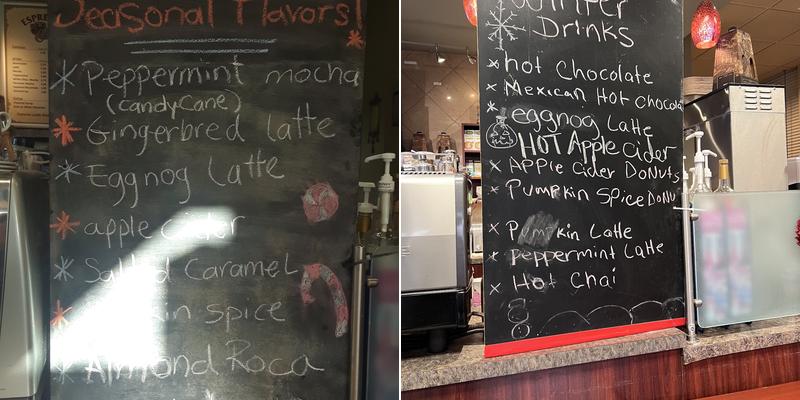 Sesame Donuts Cafe at Sherwood Menu