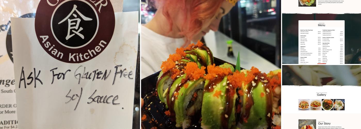 Ginger Asian Kitchen Menu