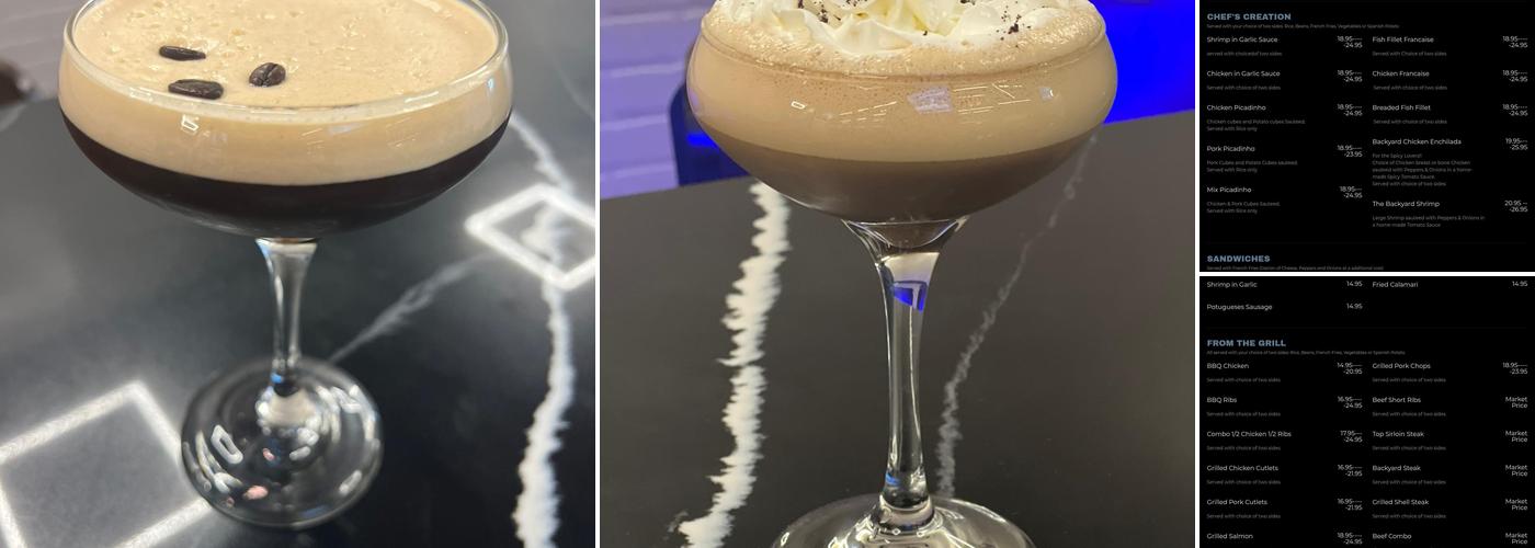 Backyard Bar & Grill Menu