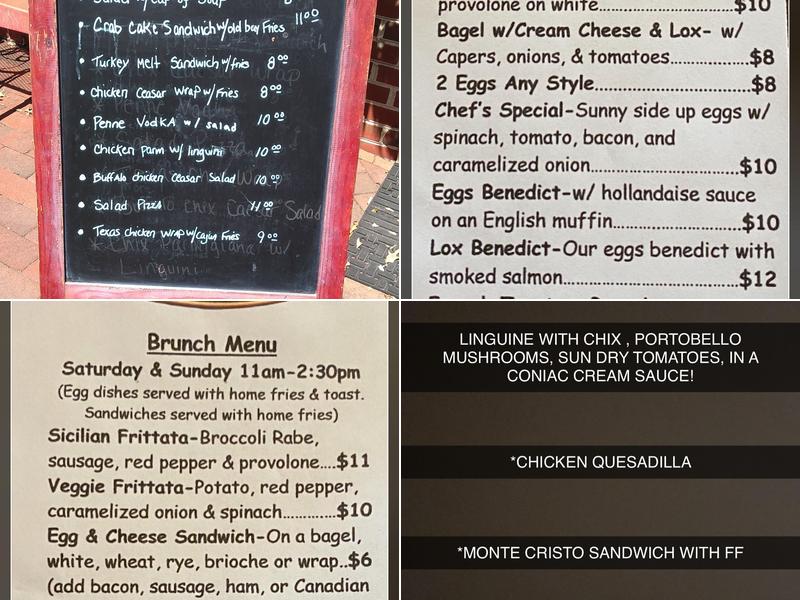 Maurizio's Bistro Menu