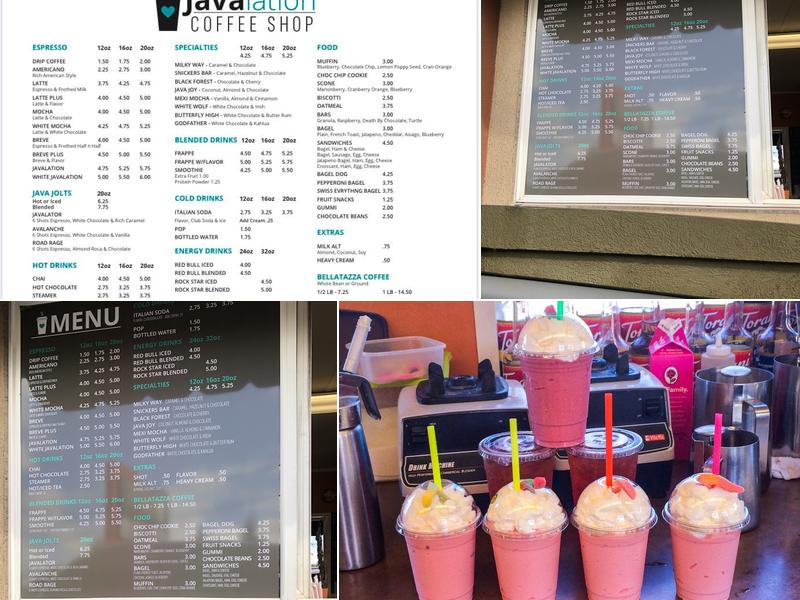 Javalation Menu