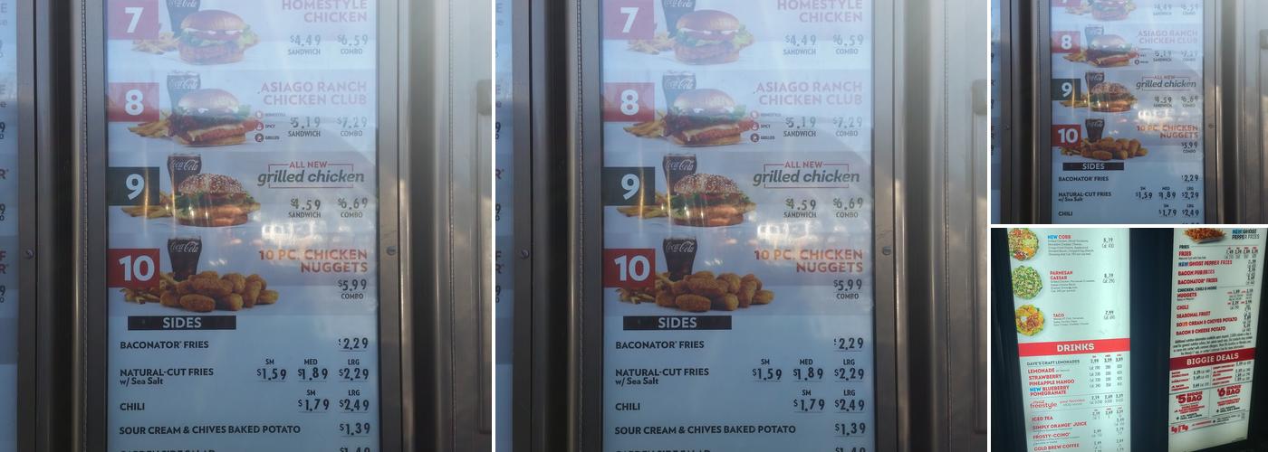 Wendy's Menu