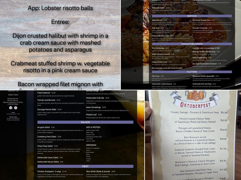 Harborside Grill Menu