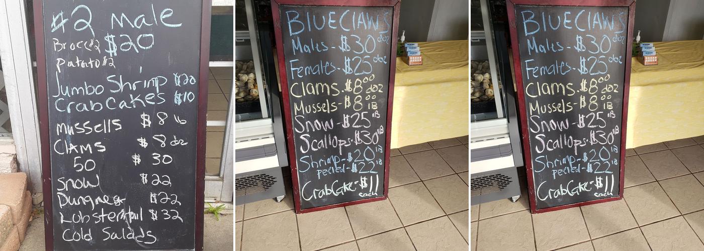 Clam Shack Menu