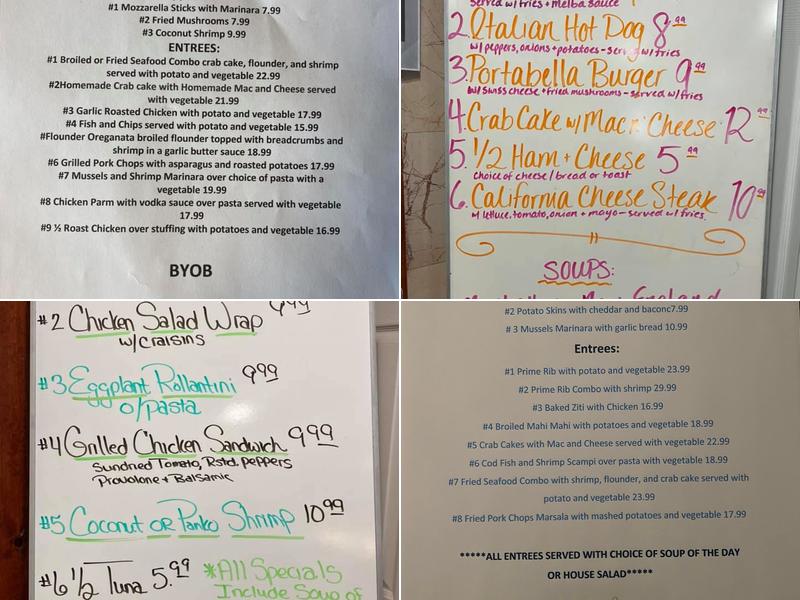 J T's Restaurant Menu