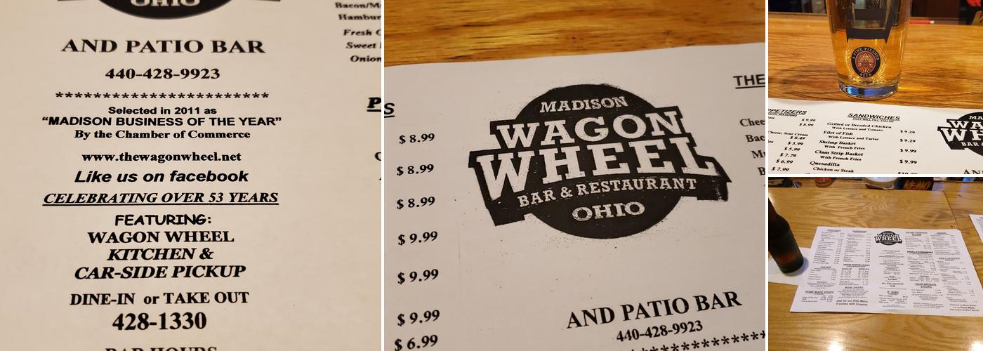 The Wagon Wheel Bar & Restaurant Menu