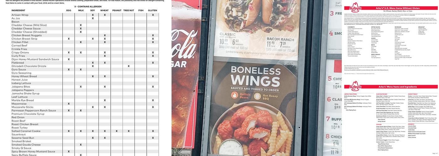 Arby's Menu